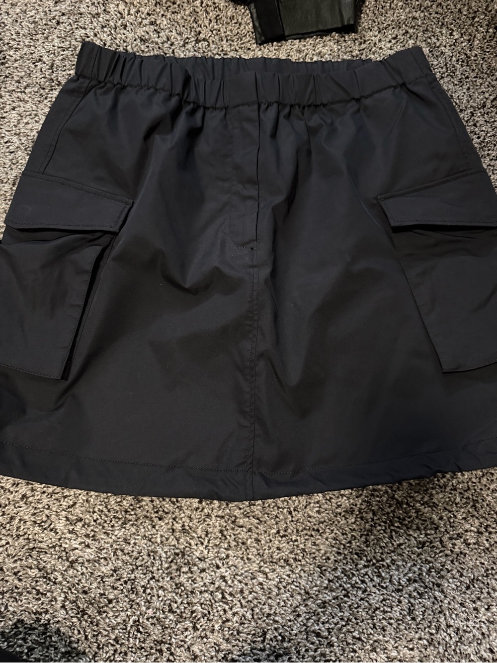 Aritzia Black Mini Cargo Skirt